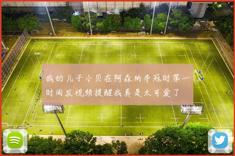 我的儿子小贝在阿森纳夺冠时第一时间发视频提醒我真是太可爱了